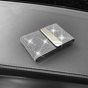 Bling Rhinestone Business Card Holder